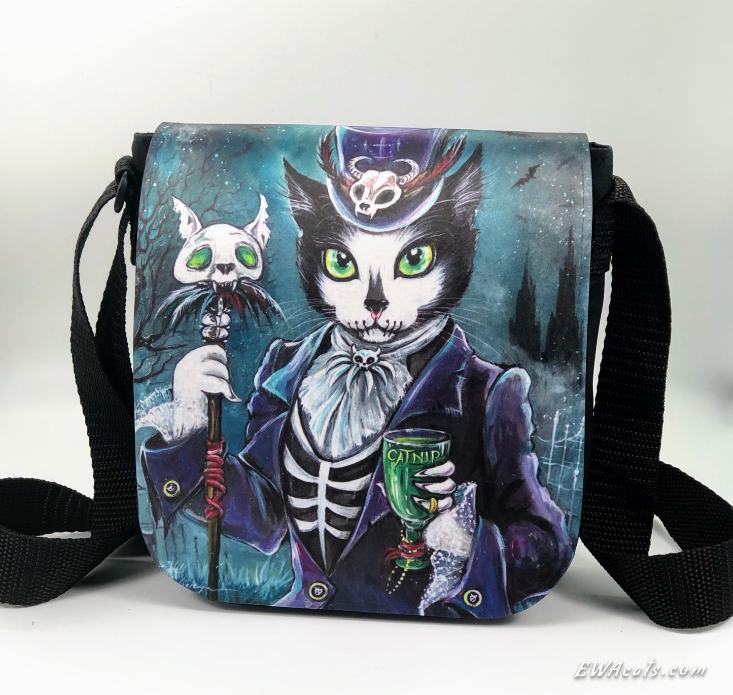 Shoulder Bag "Baron SamCatdi" with a Removable Flap