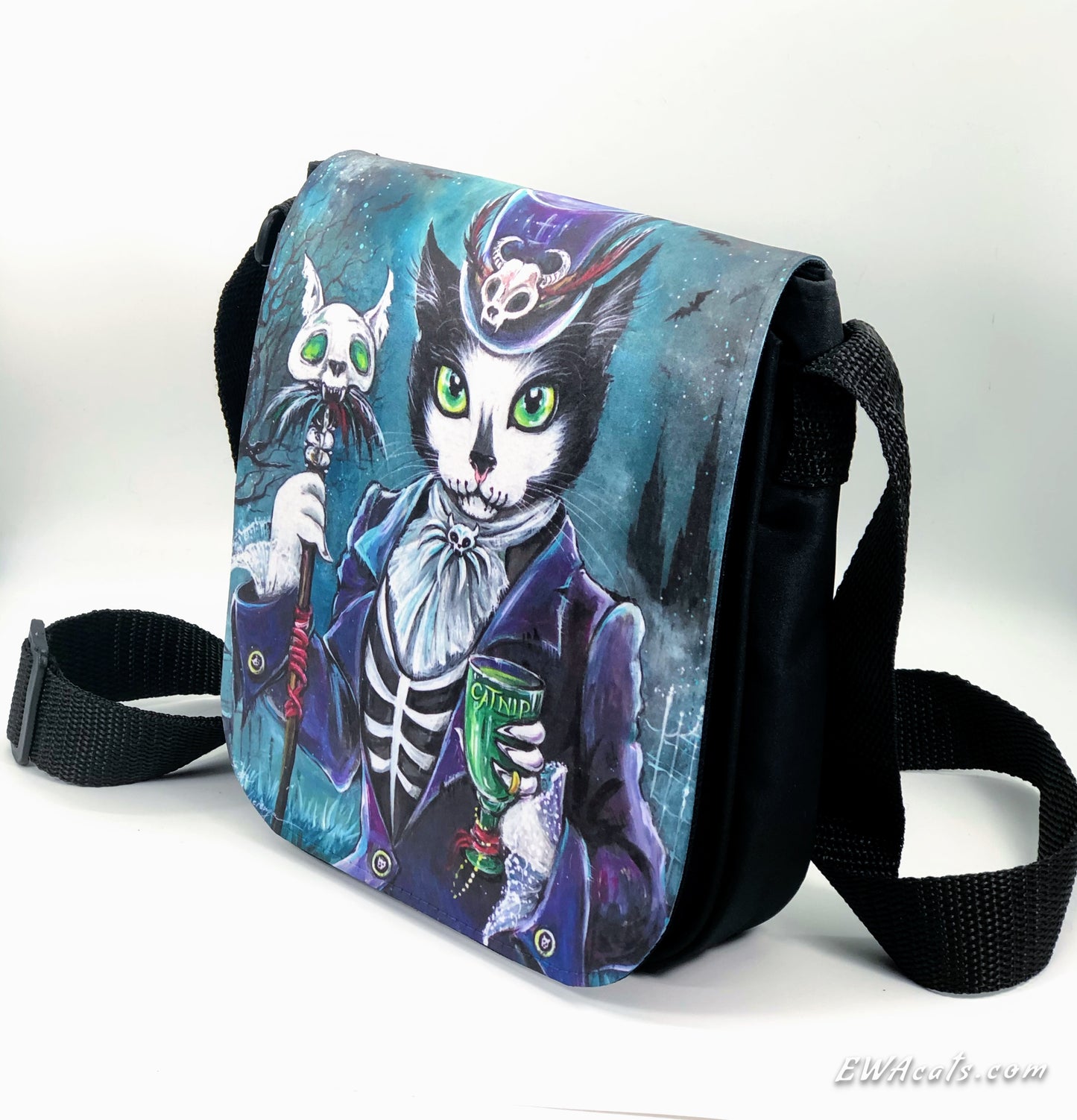 Shoulder Bag "Baron SamCatdi" with a Removable Flap
