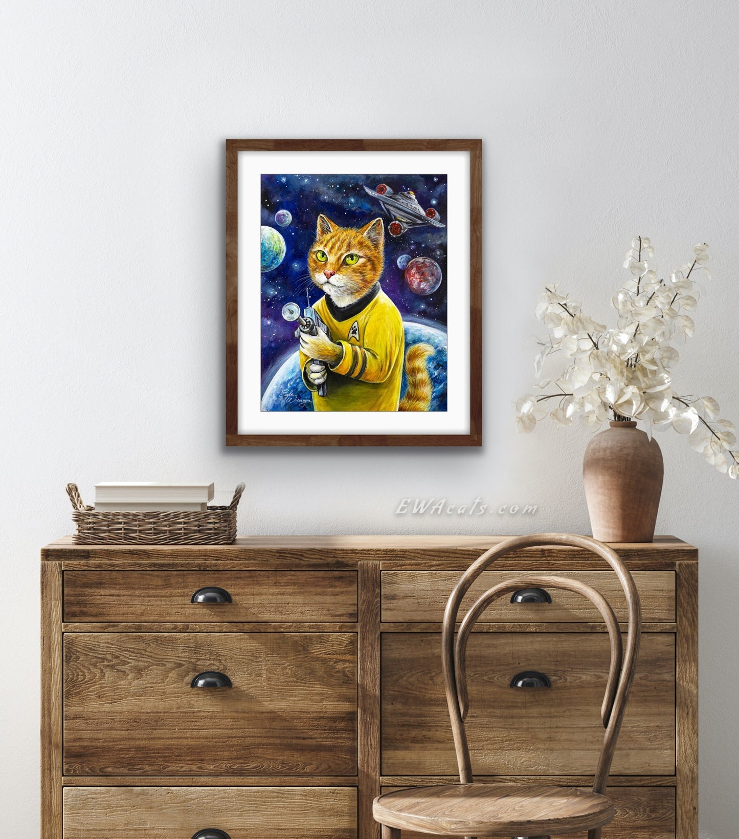 Art Print "Cattain Purrk"