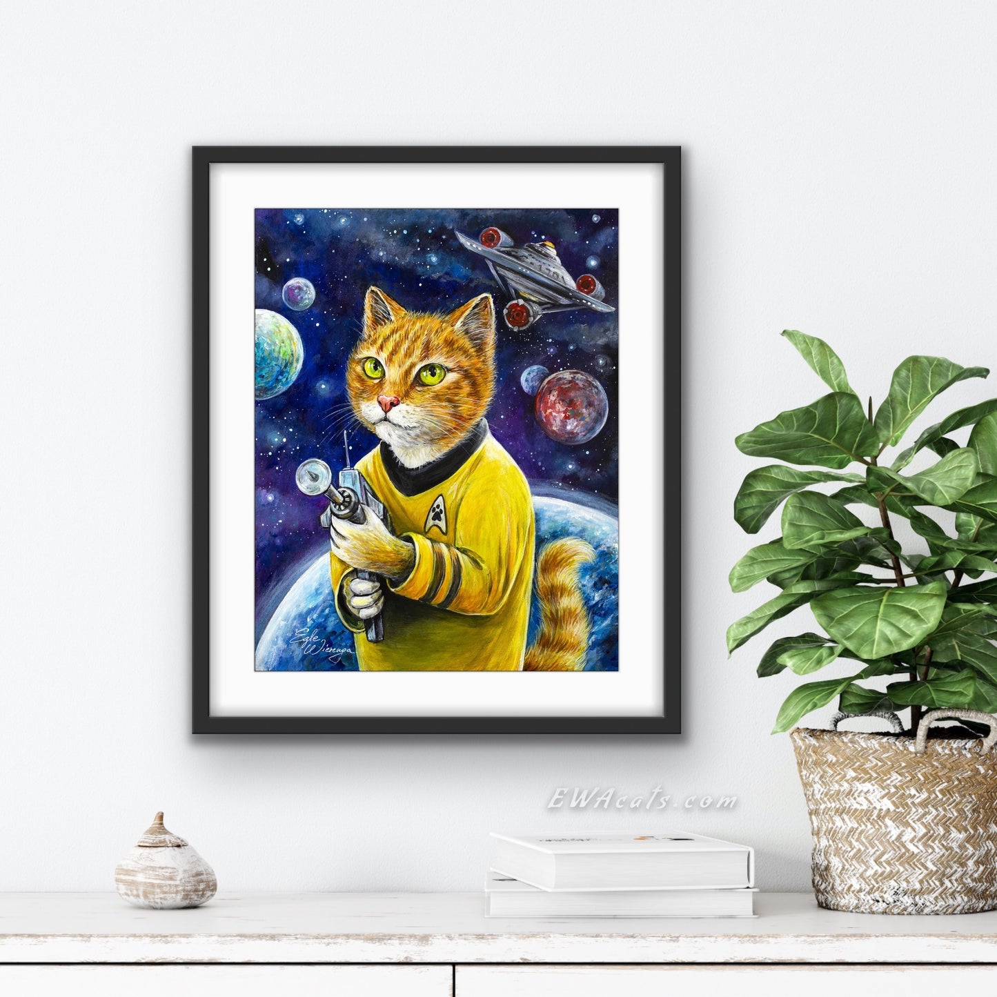 Art Print "Cattain Purrk"