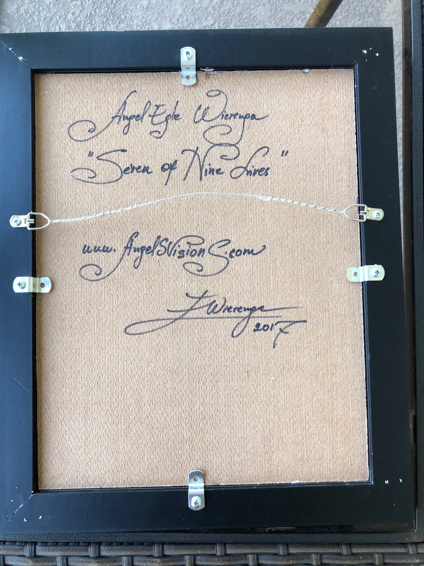 Original Painting "Seven of Nine Lifes"