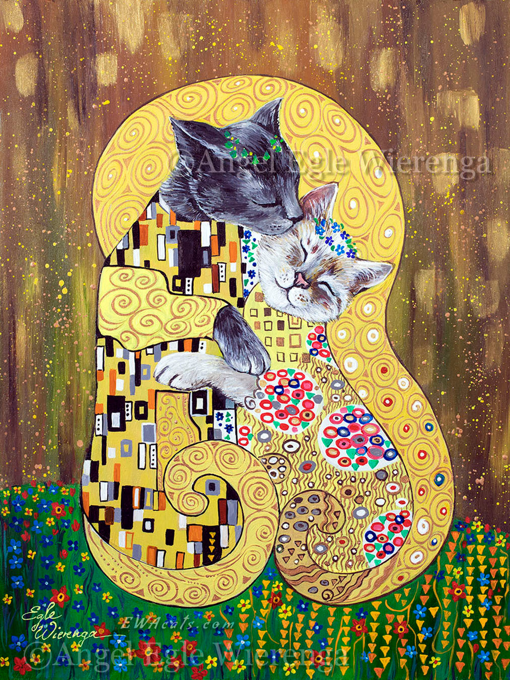 Art Print "The Kitty Kiss"