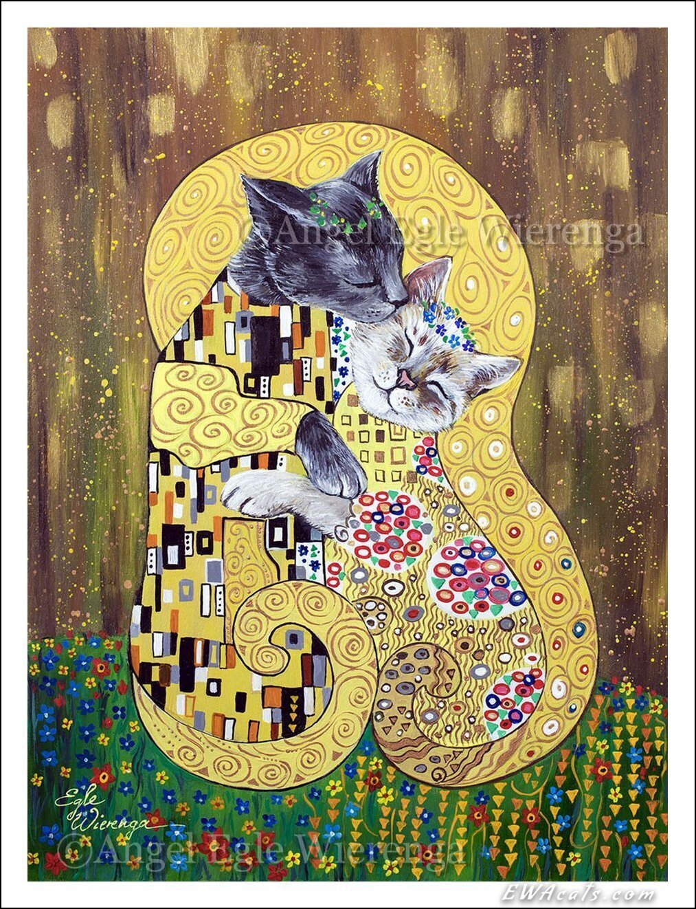 Art Print "The Kitty Kiss"