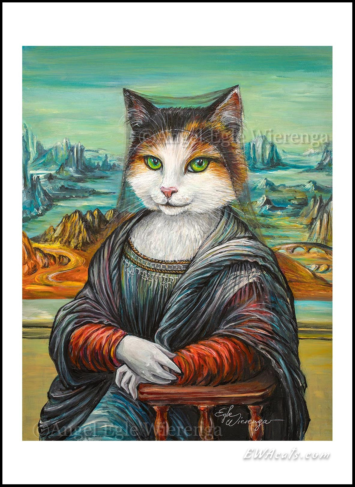 Art Print "Meowna Lisa"