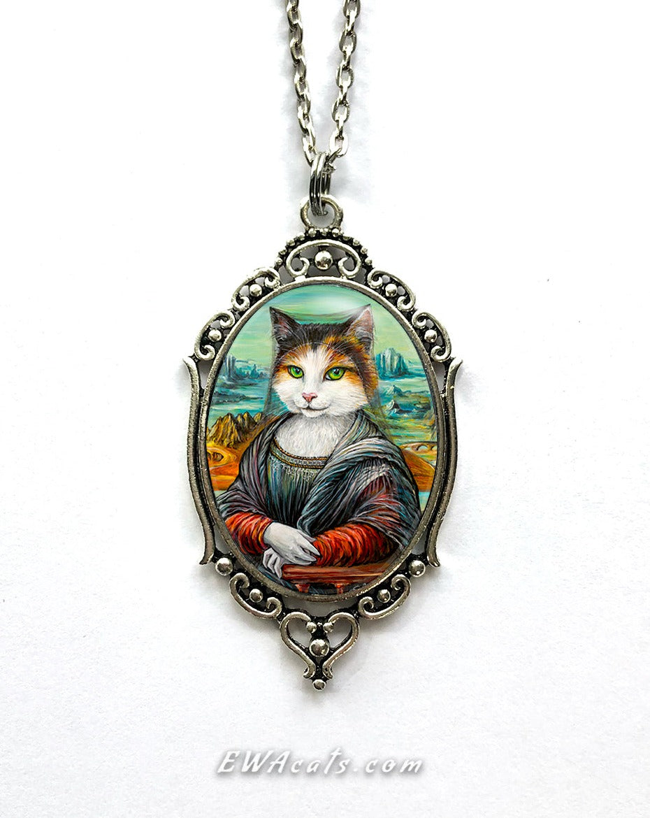 Necklace "Meowna Lisa"