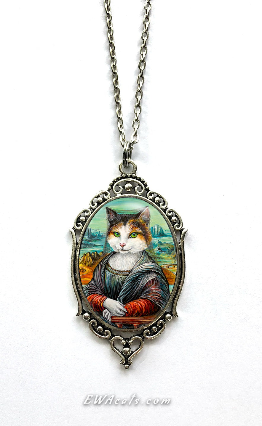 Necklace "Meowna Lisa"