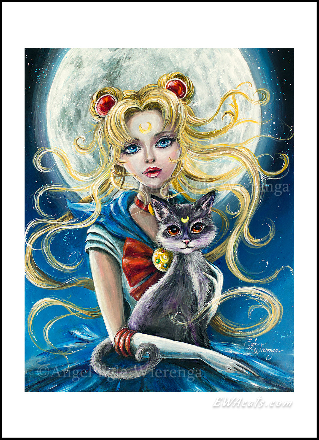 Art Print "Sailor Moon & Luna"