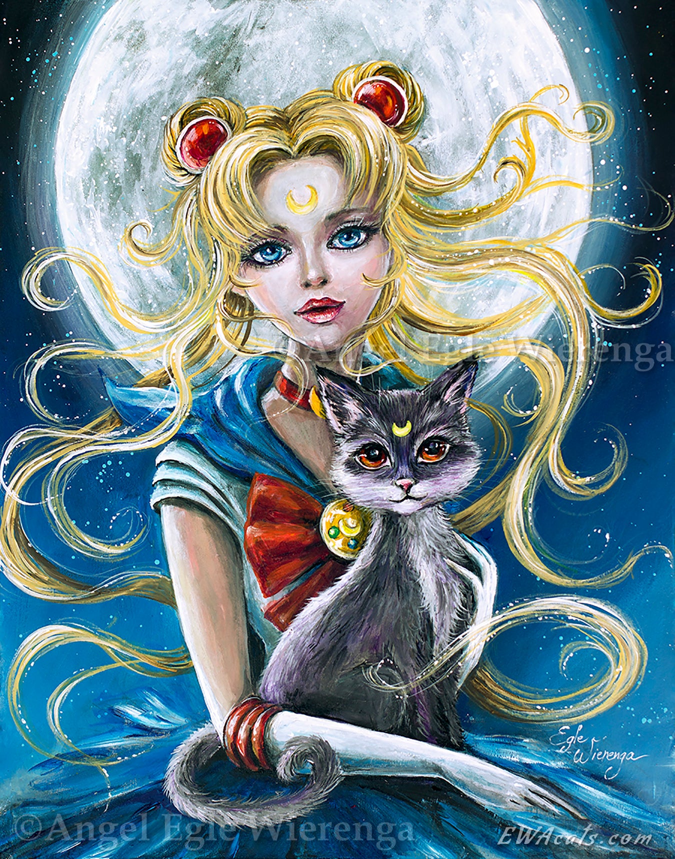 CANVAS "Sailor Moon & Luna" Open & Limited Edition