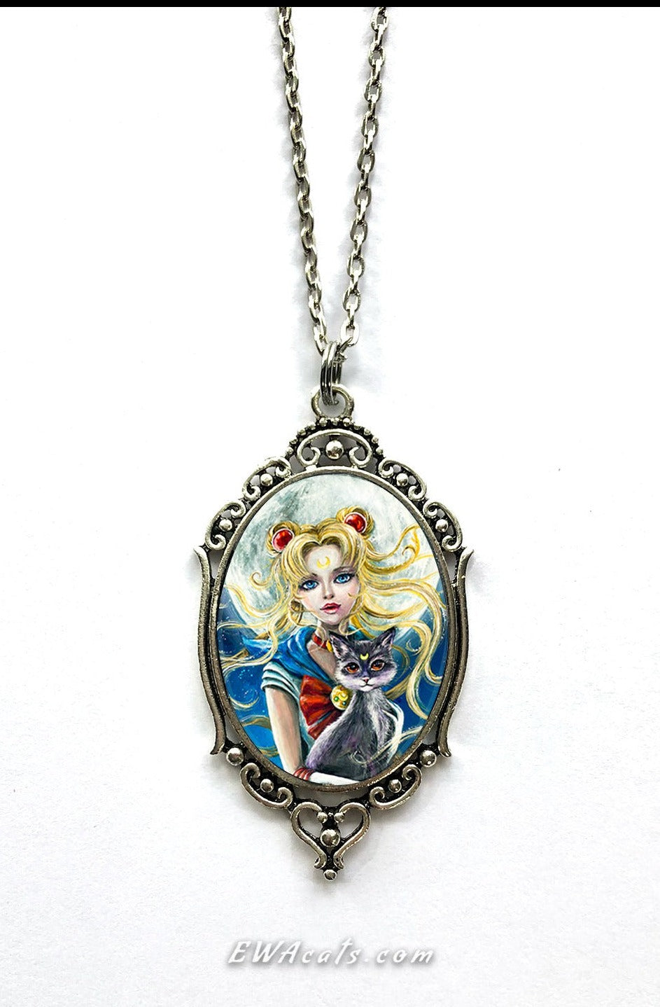 Necklace "Sailor Moon & Luna"