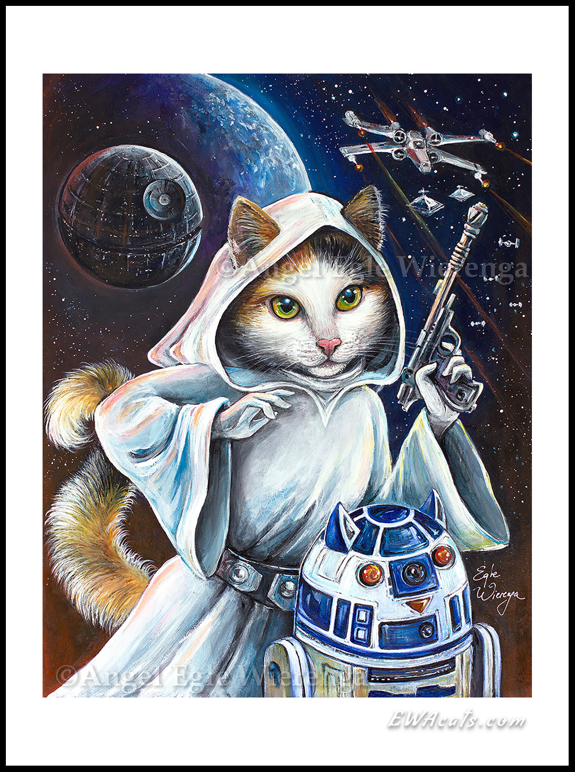 Art Print "Purrincess Leia"
