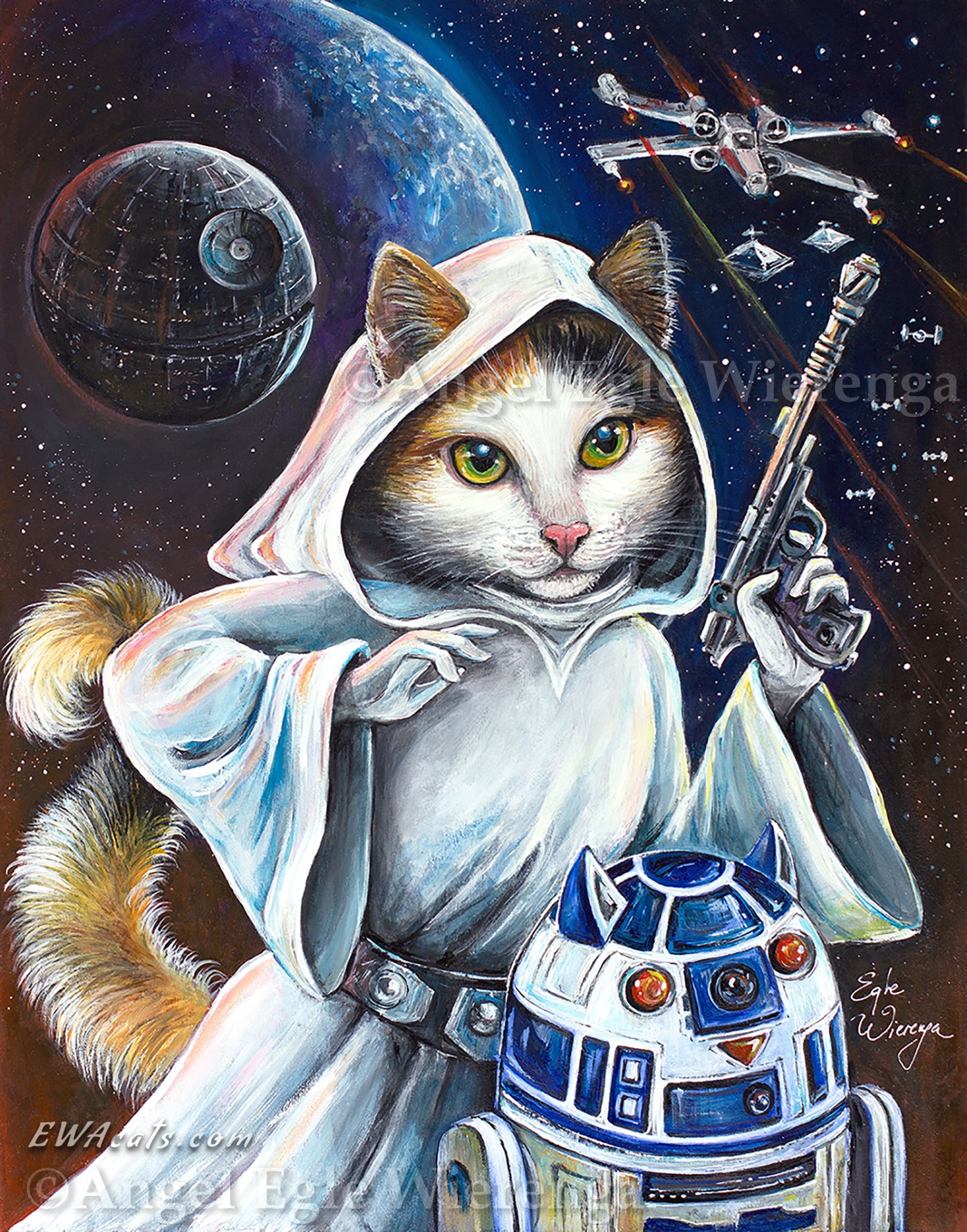 Art Print "Purrincess Leia"