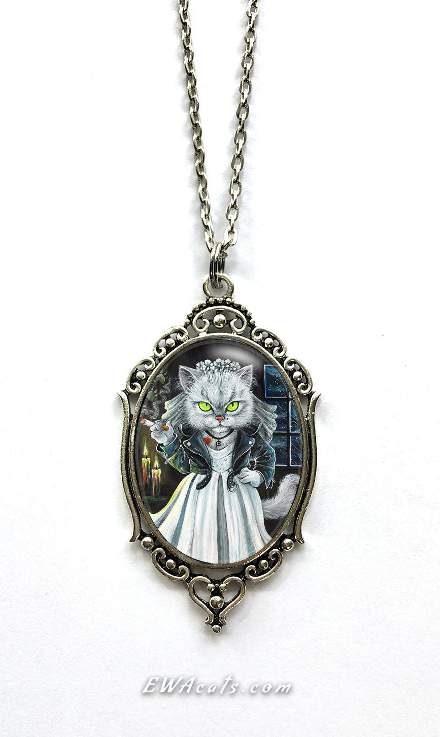 Necklace "Tiffany Meowlentine"