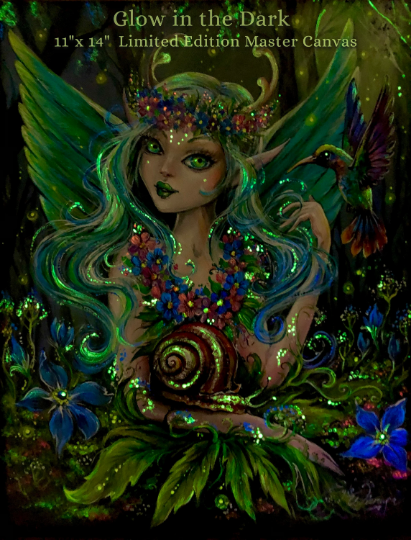 CANVAS "Hummingbird Fairy" Open & Limited Edition