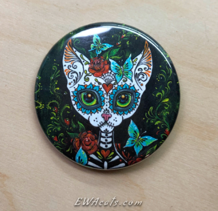 Button "Sugar Kitty"