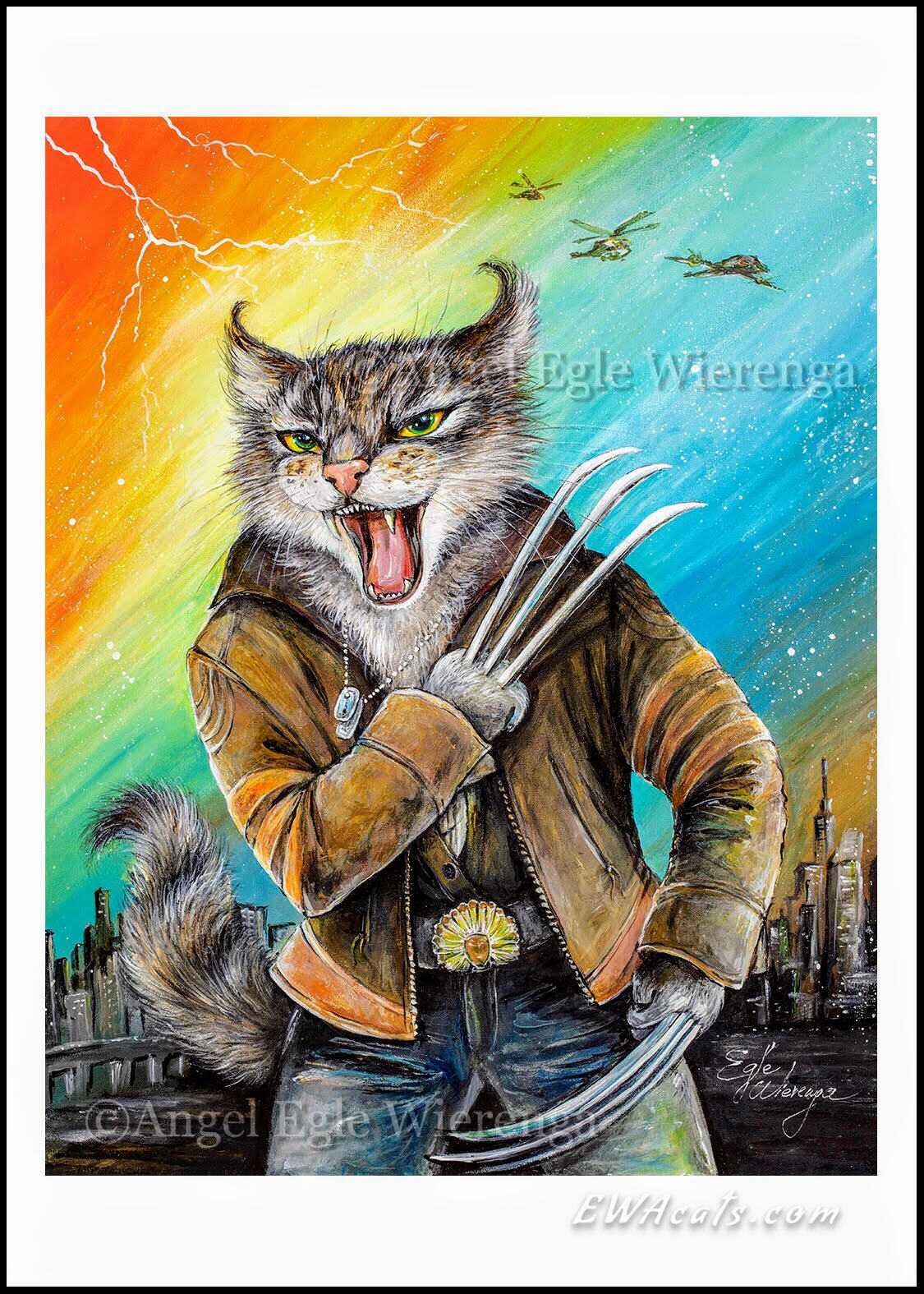 Art Print "Cat-Man Logan"