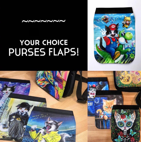 FLAPS Only! (bag/purse Flaps) Image of your Choice! See Directions below