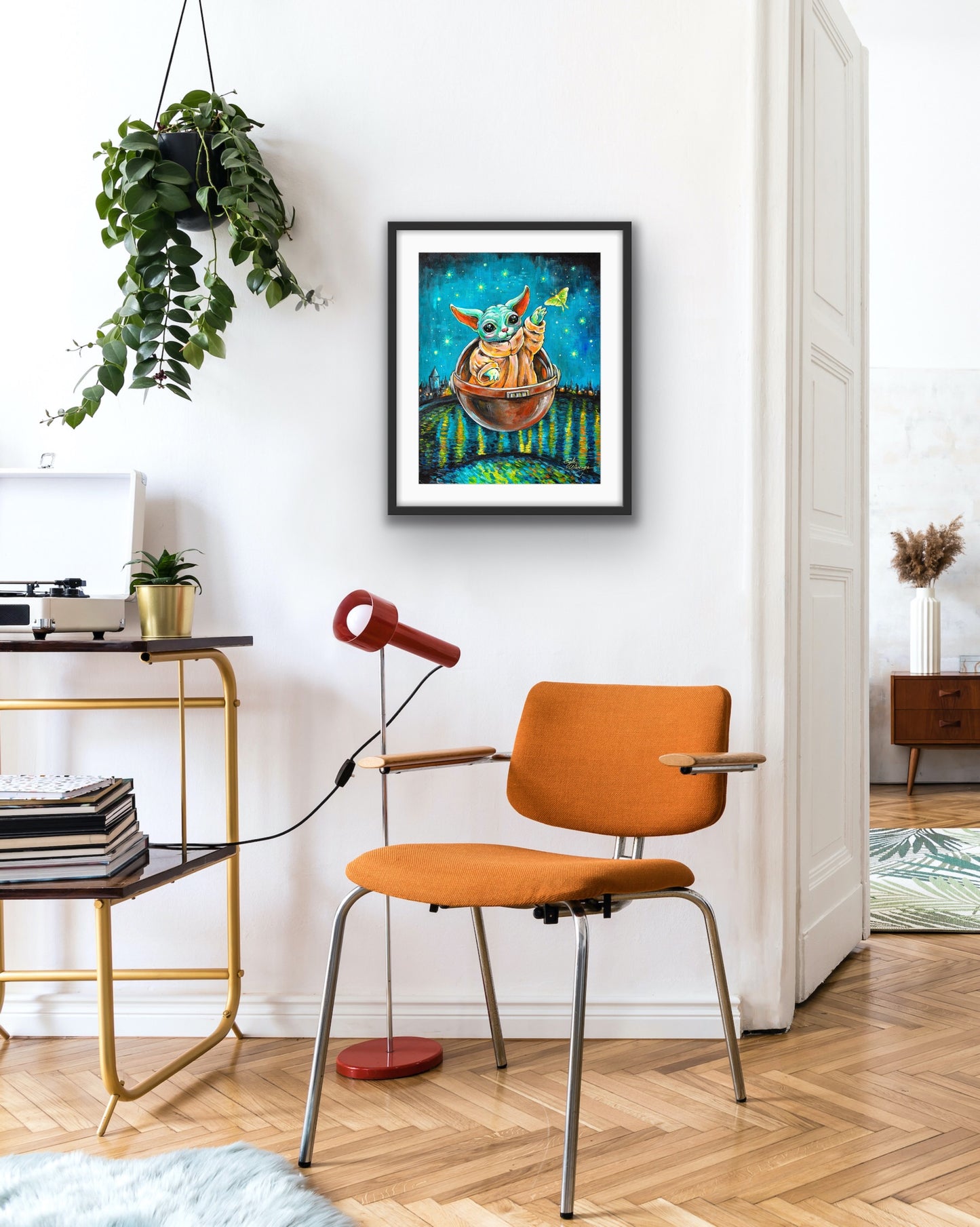 Art Print "Kitty Yoda Over the Rhone"