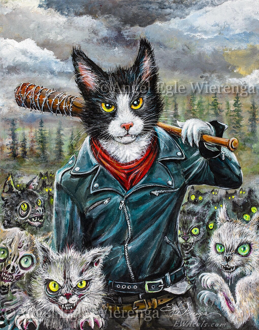 Art Print "Meowgan & Purrcille"