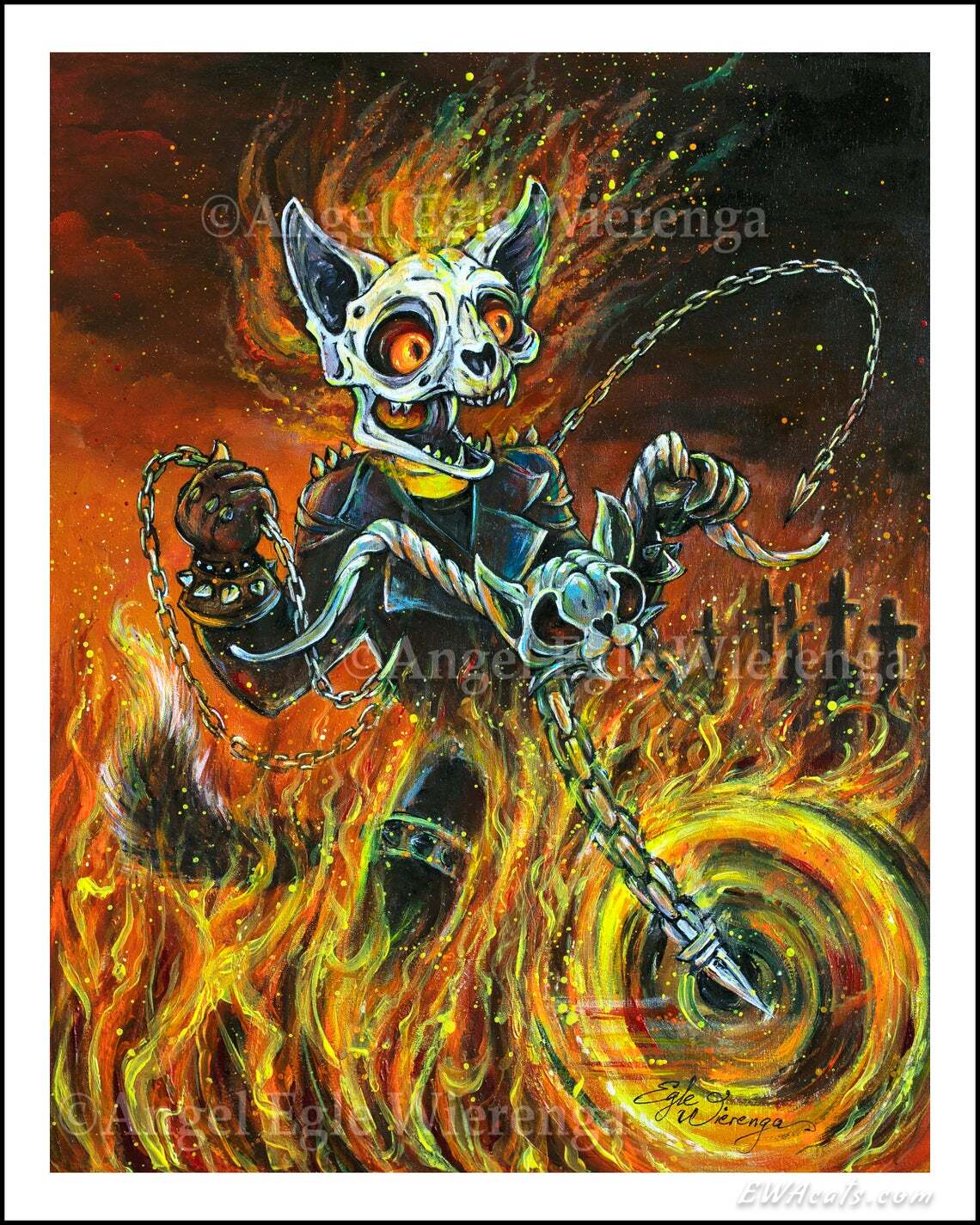 Art Print "Kitty Blaze"