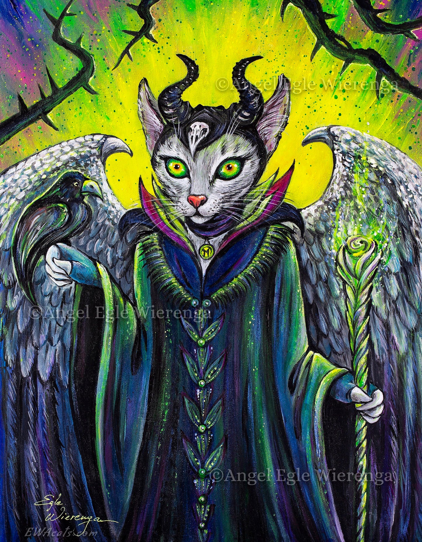 Art Print "Meowlificent"
