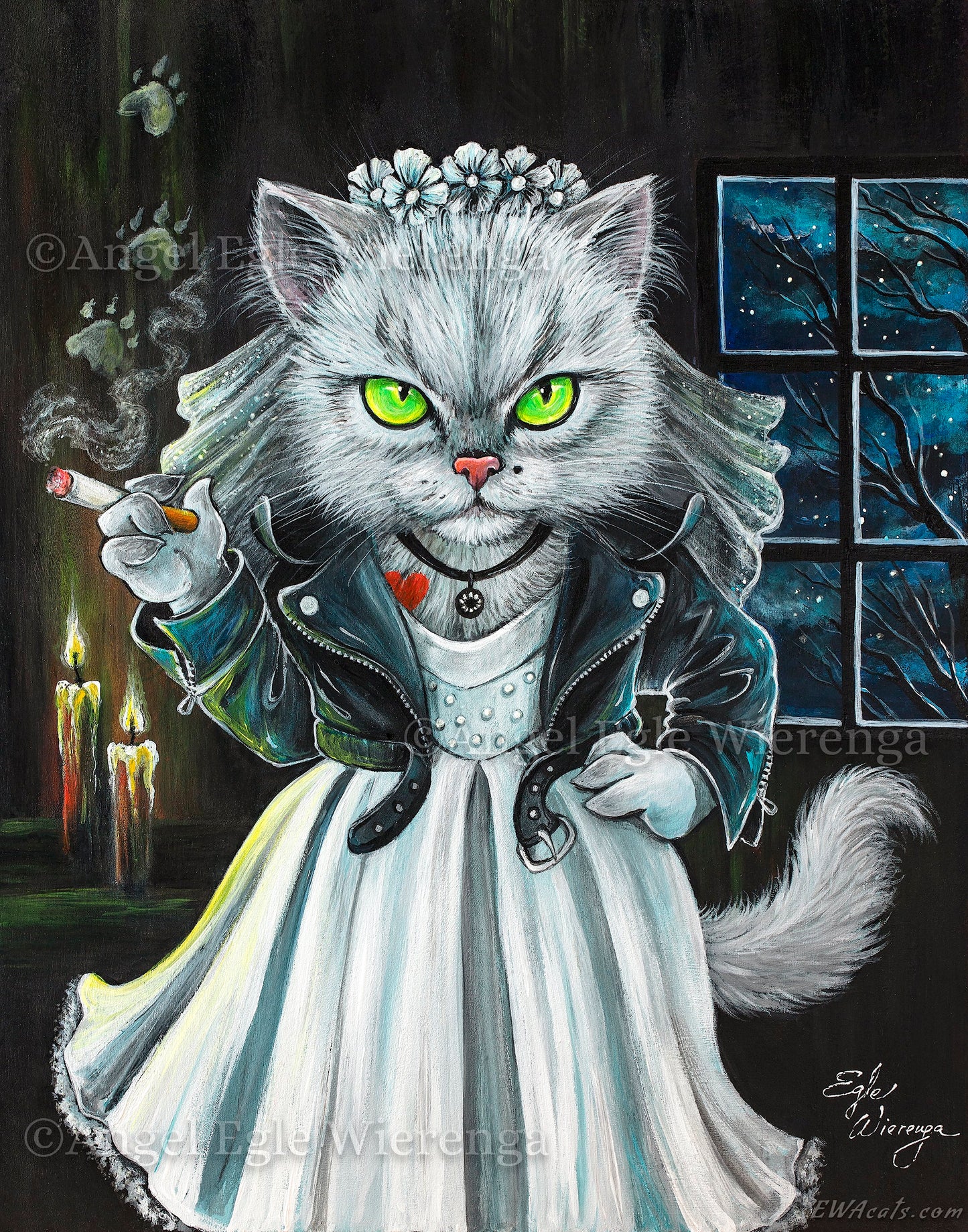Art Print "Tiffany Meowlentine"