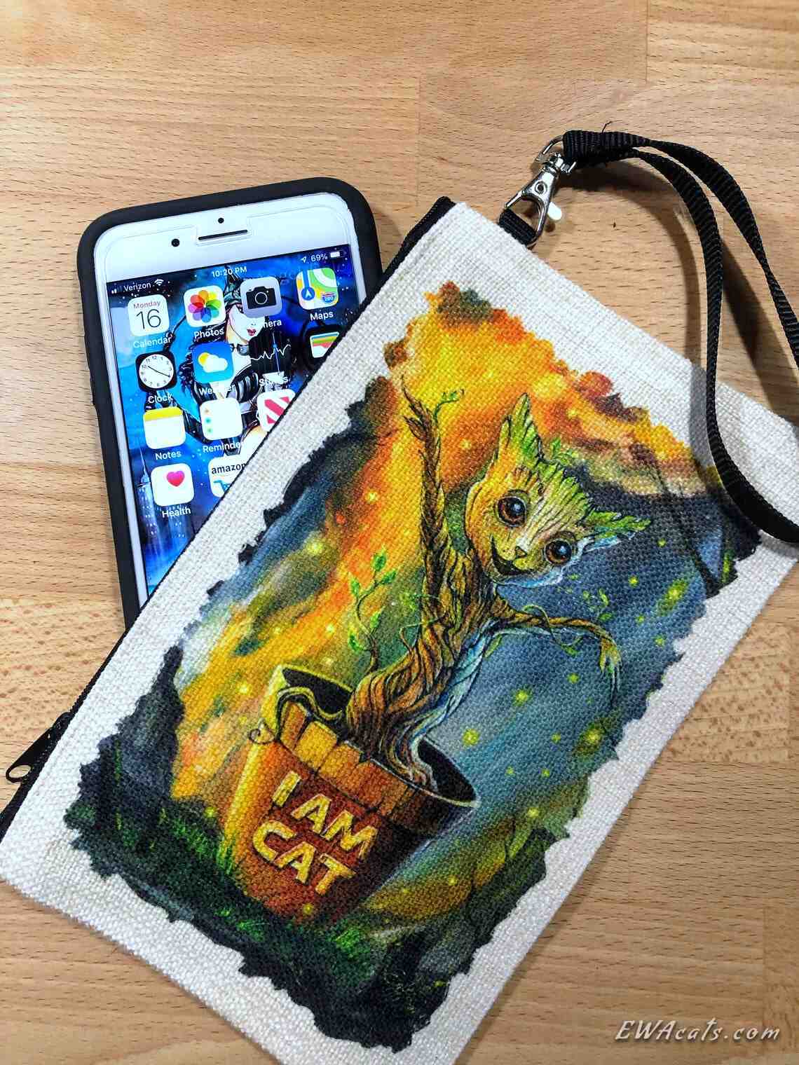 Linen Wallet "I AM CAT"