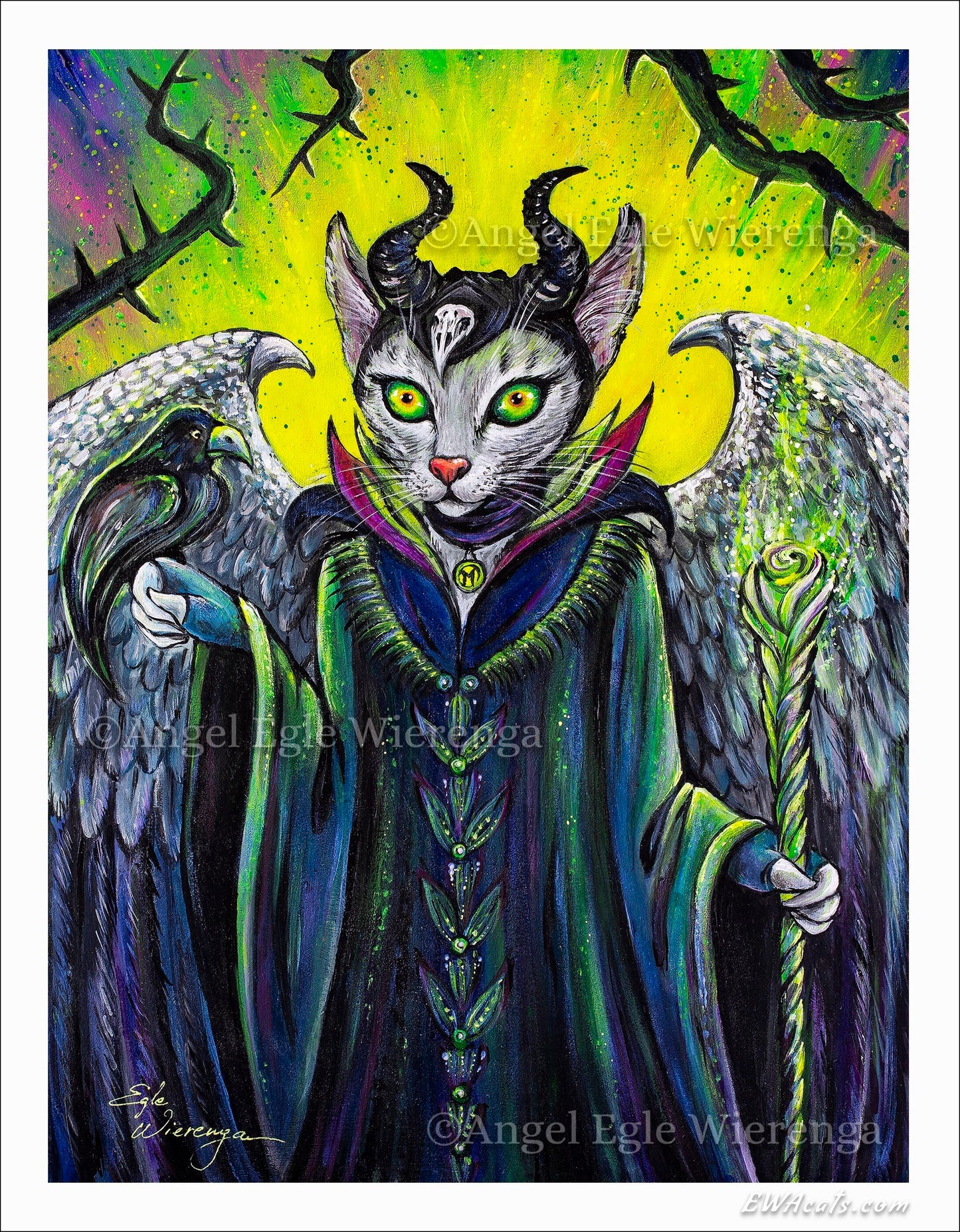 Art Print "Meowlificent"