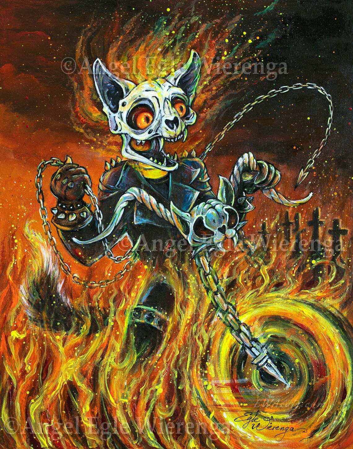 Art Print "Kitty Blaze"