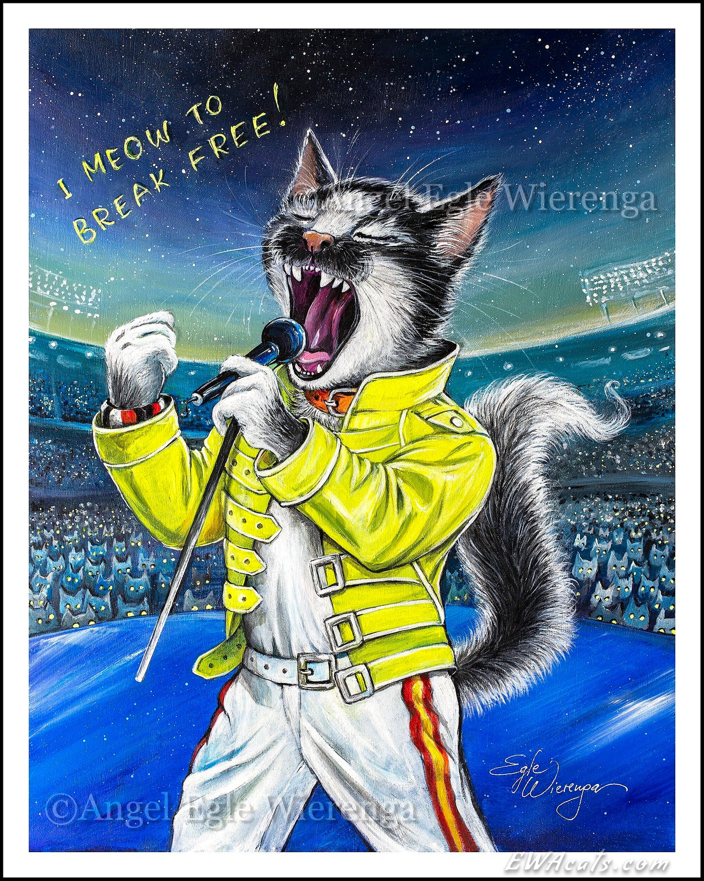 Art Print "I Meow to Brake Free!"
