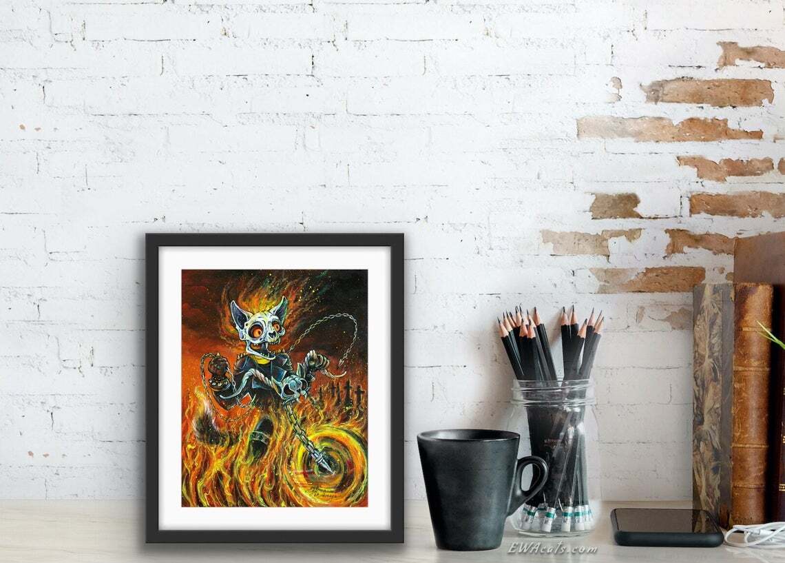 Art Print  "Kitty Blaze"