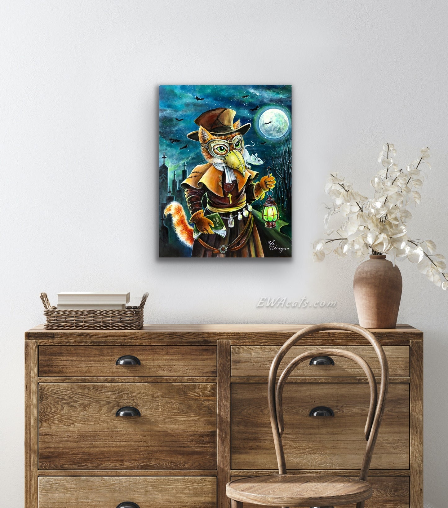 CANVAS "Plague Doctor Cat" Open & Limited Edition