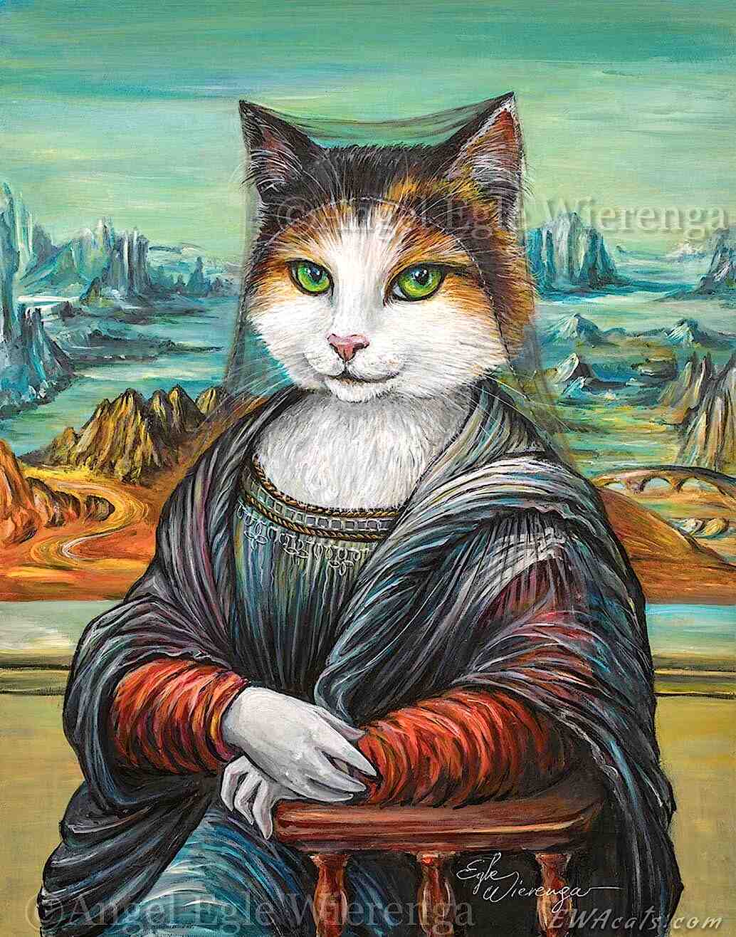 Art Print "Meowna Lisa"