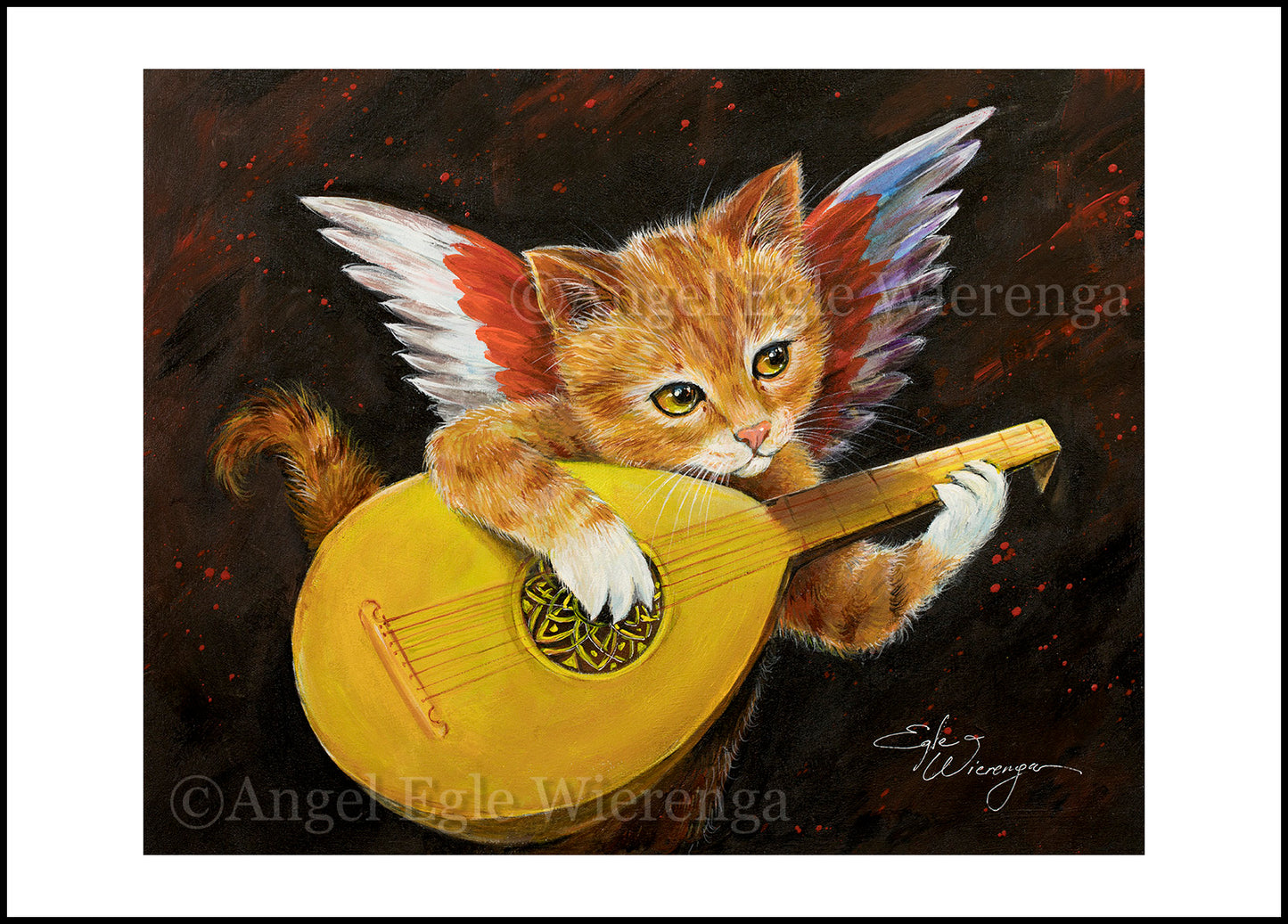 Art Print "Angiolino Meowsicante"