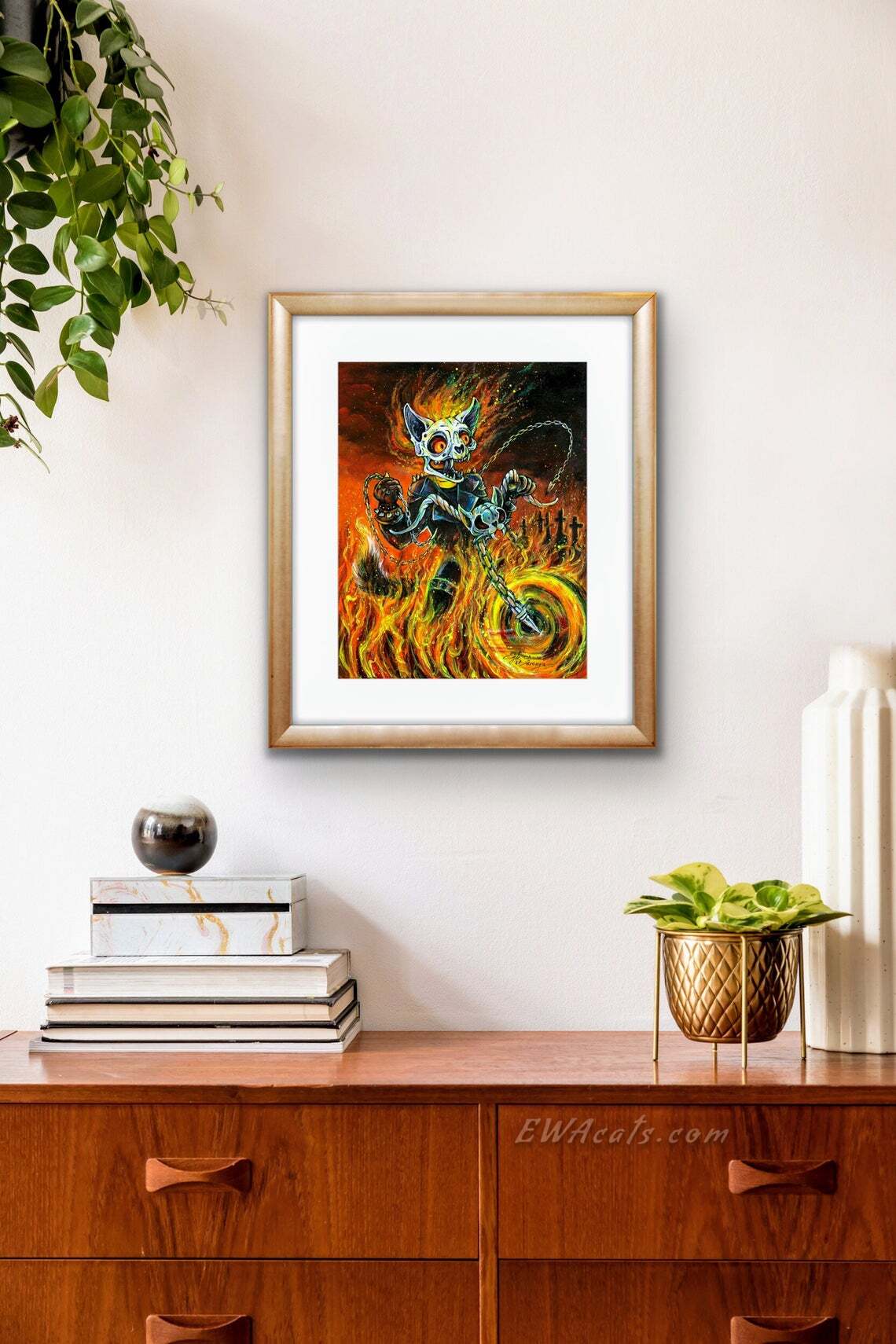 Art Print  "Kitty Blaze"