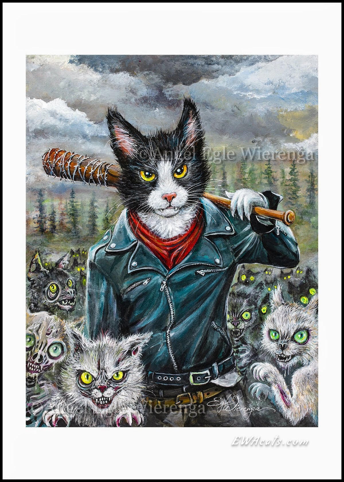 Art Print "Meowgan & Purrcille"