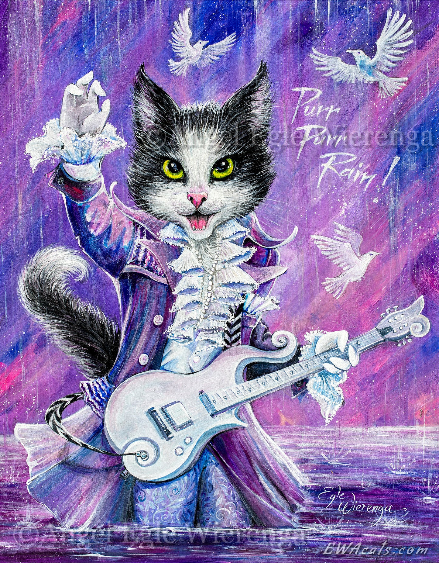 CANVAS "Purr Purr Rain!"  Open & Limited Edition