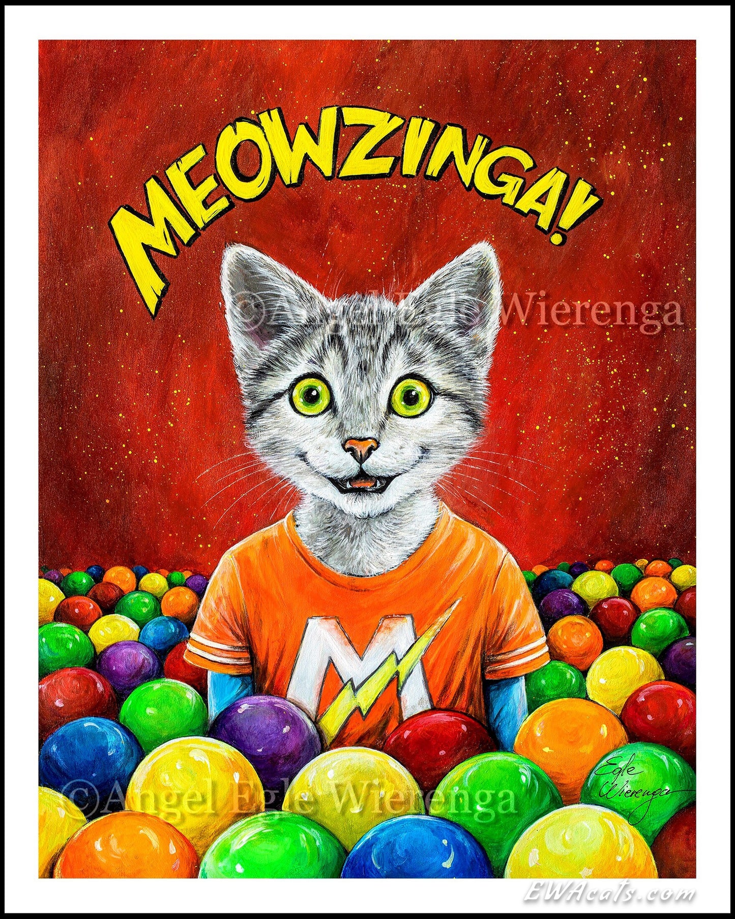 Art Print "Meowzinga!"