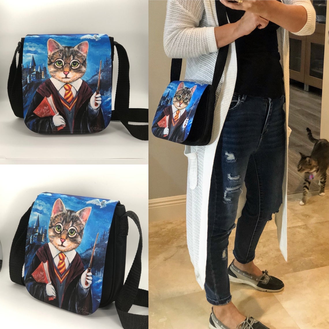 SHOULDER BAGS with extra flaps! Pick any image from my entire shop* See Directions Below