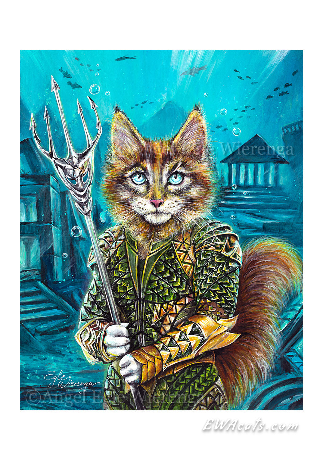 Art Print "The King of CATlantis"