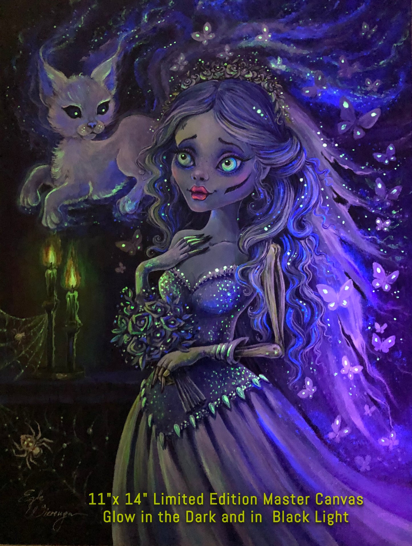 CANVAS "Emily and Her Ghost Kitty" Open & Limited Edition