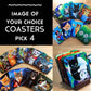 COASTER SETS, Image of your choice! See Directions below