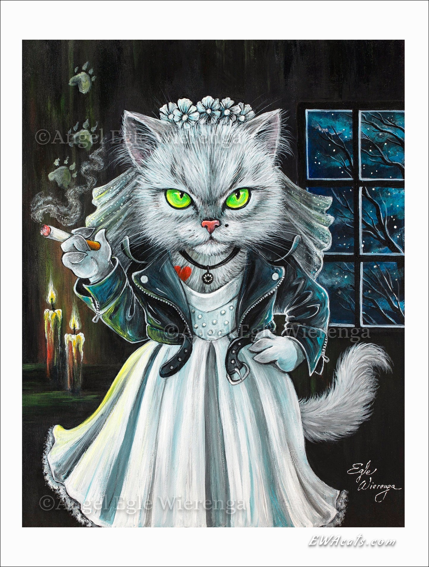 Art Print "Tiffany Meowlentine"