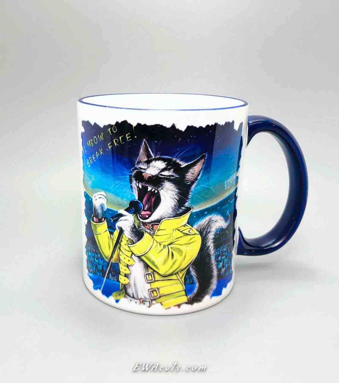 MUG "I Meow to Brake Free!"