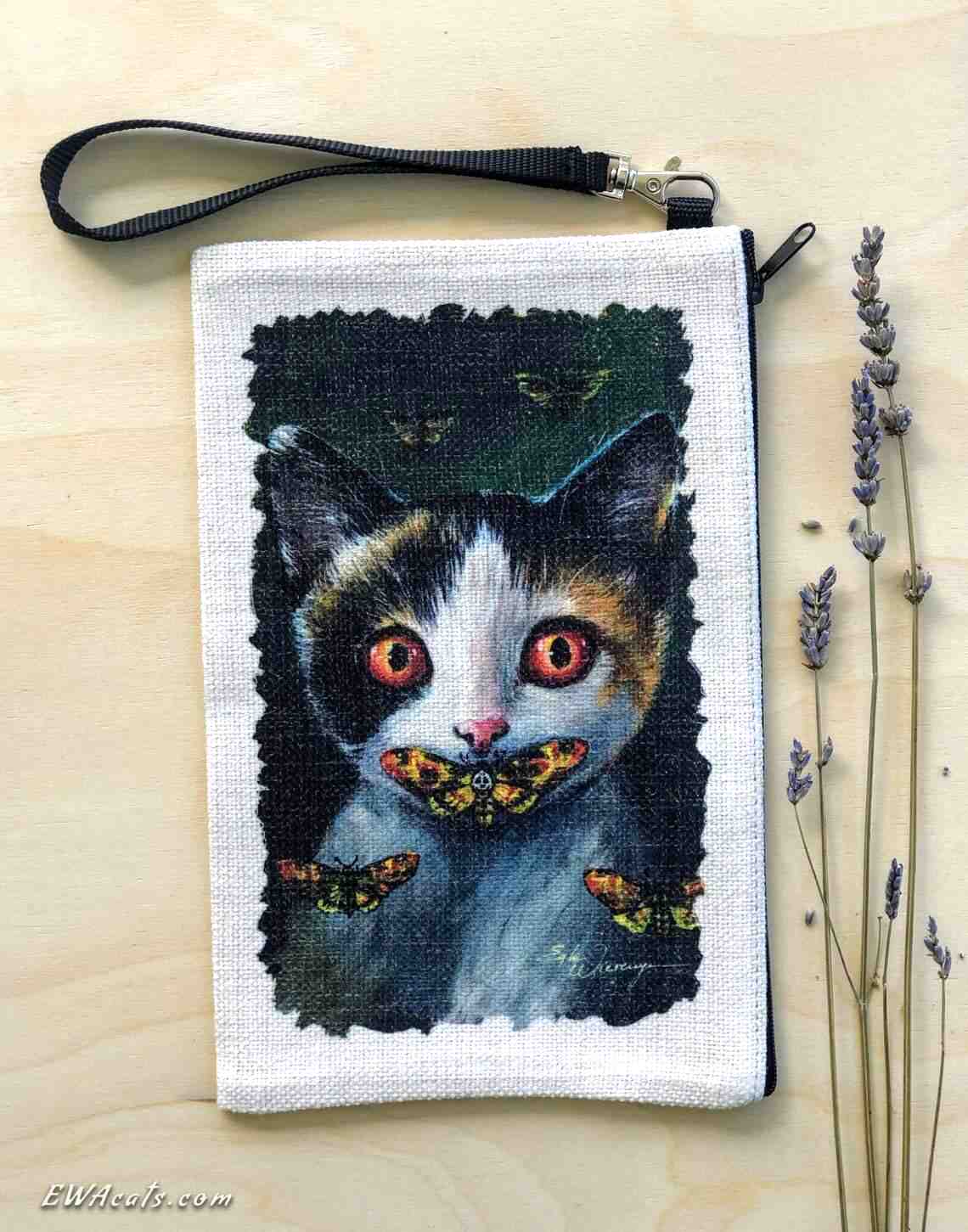 Linen Wallet "Silence of the Cats"