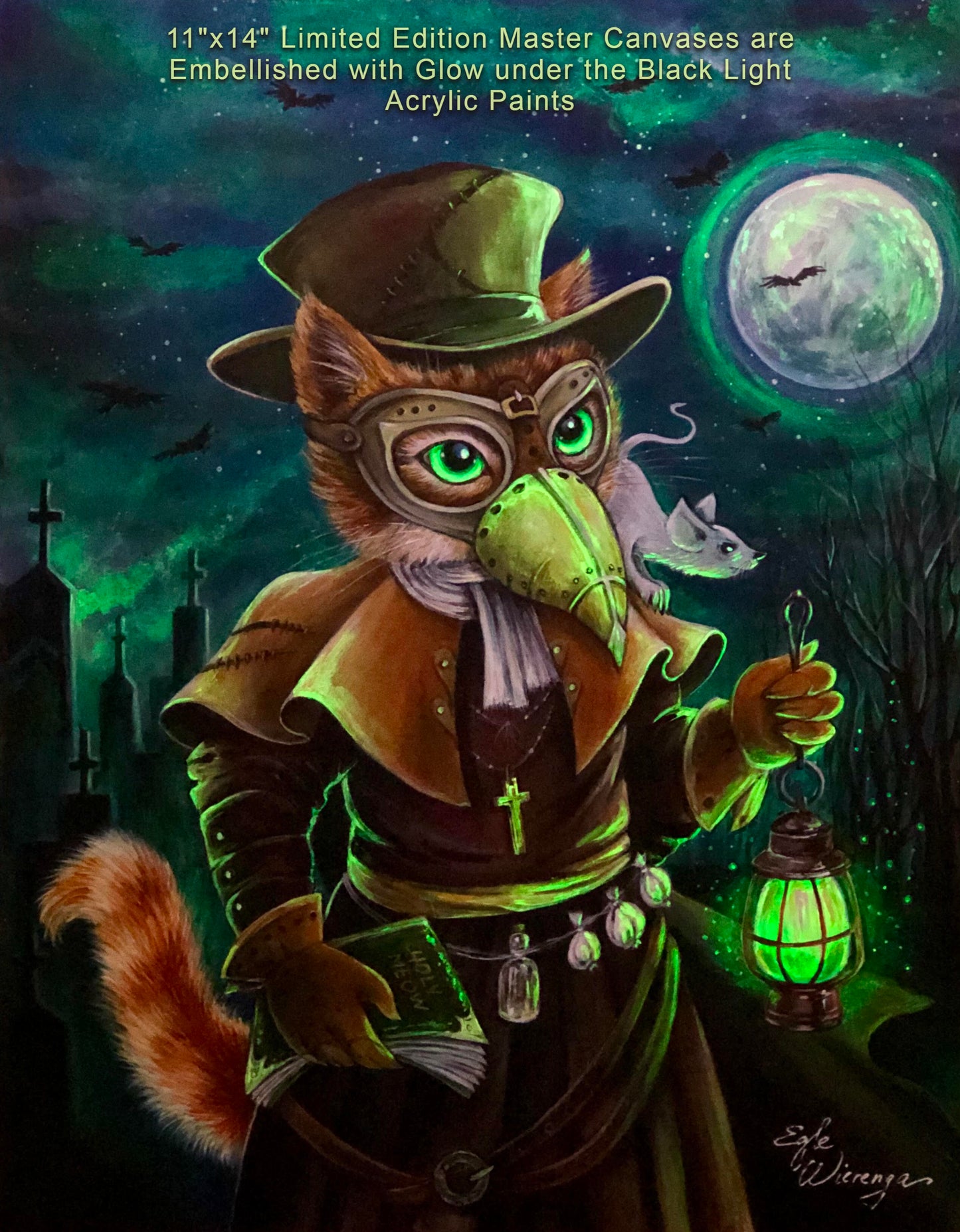 CANVAS "Plague Doctor Cat" Open & Limited Edition