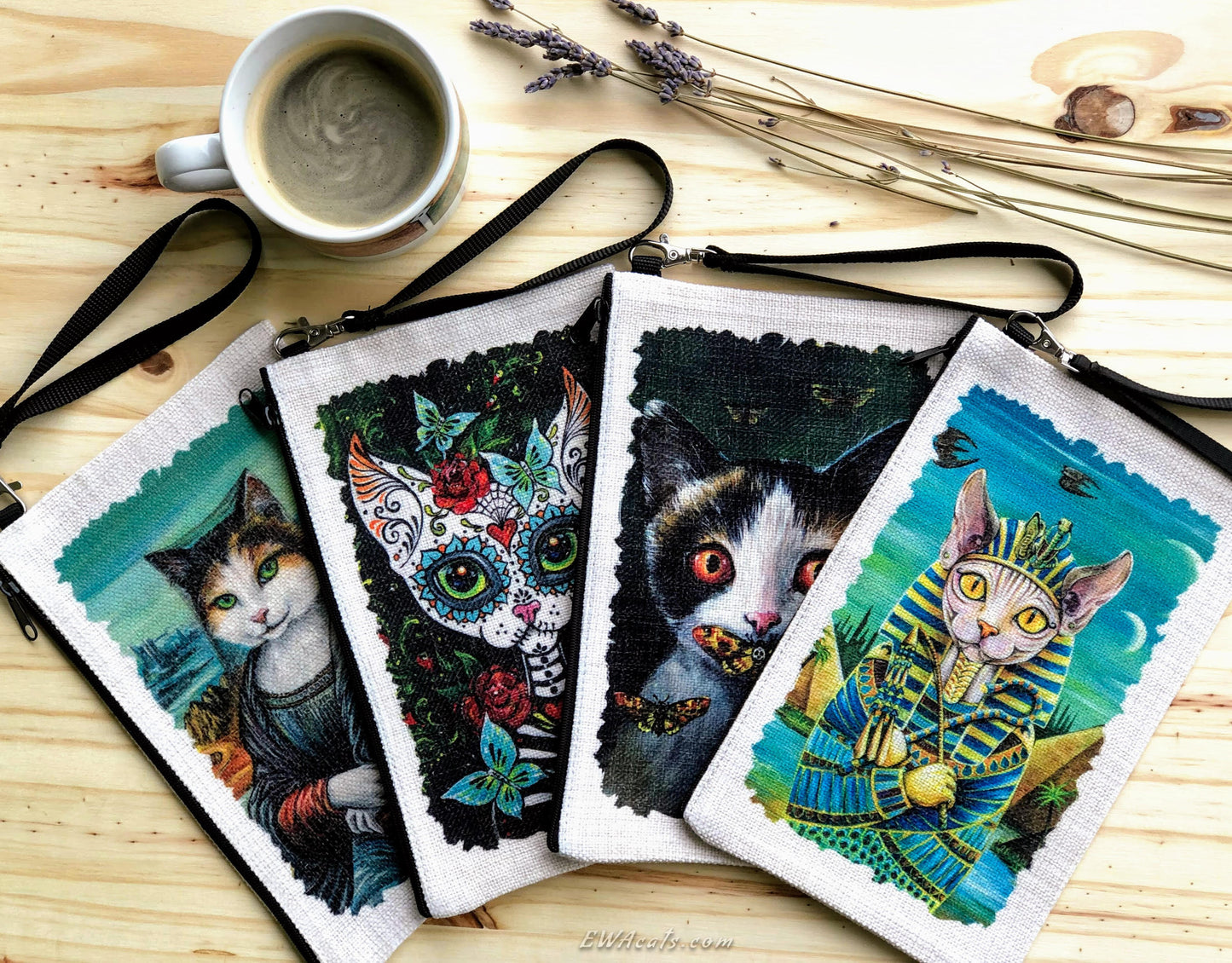 Linen Wallet "Meowna Lisa"
