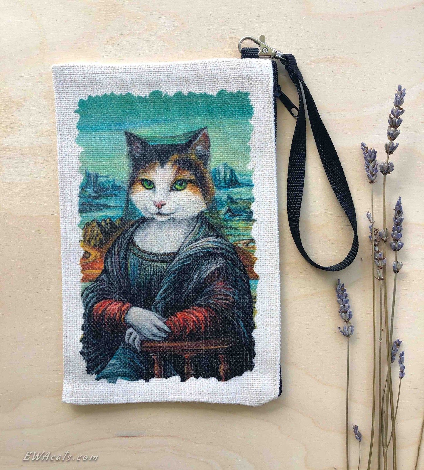 Linen Wallet "Meowna Lisa"
