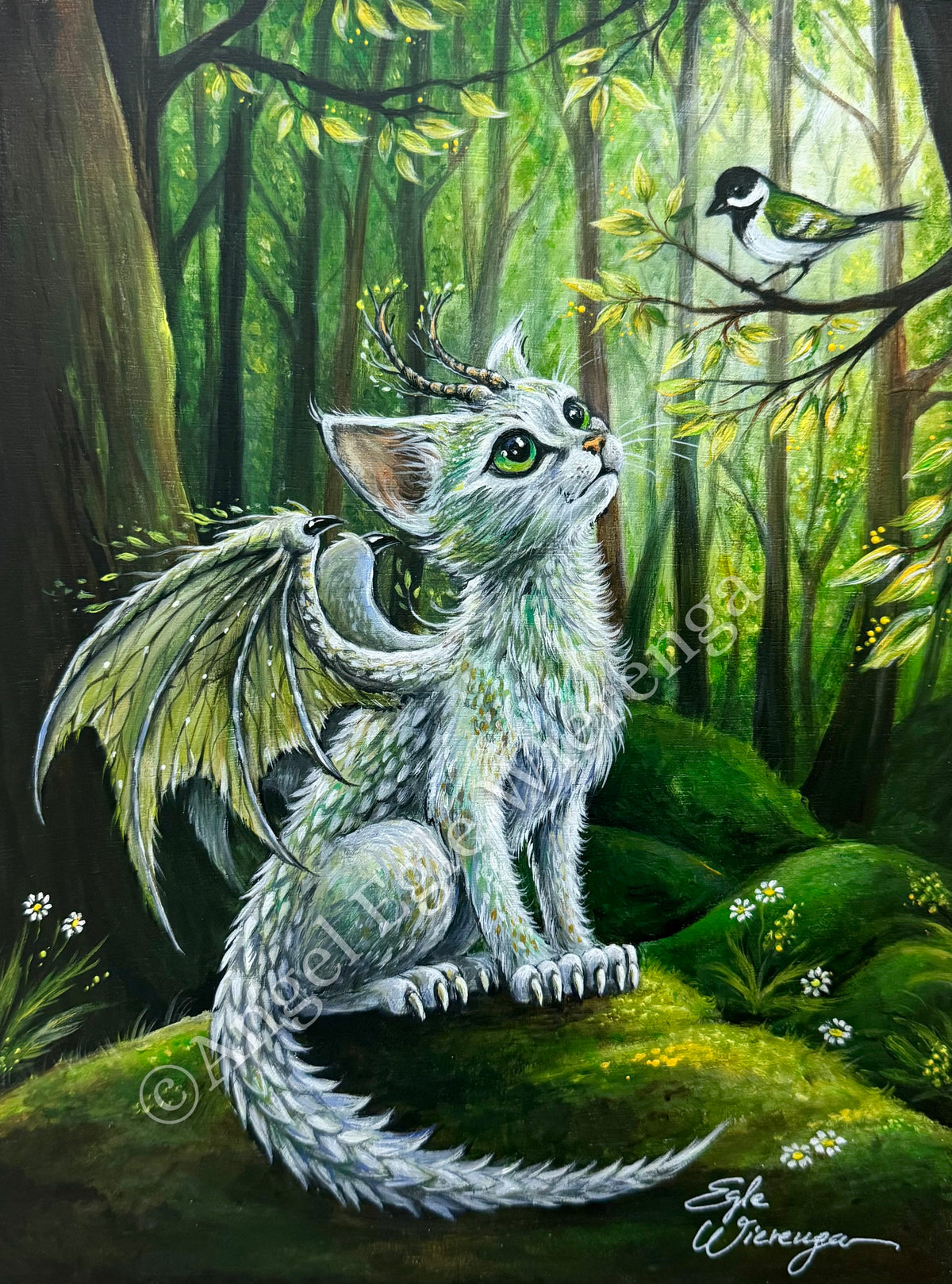 CANVAS "Forest Dragon Kitty" Open & Limited Edition