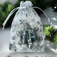 ORNAMENT 3"x 3" Silver Snowflake "Purrfect harmony" (Image on both sides)
