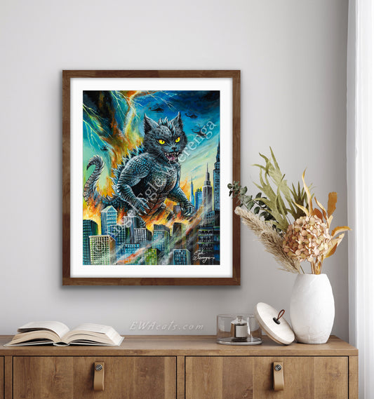 Art Print "Catzilla"